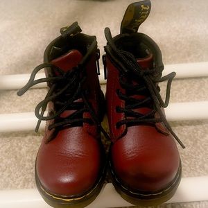 Dr. Martens Toddler Cherry Red Boots